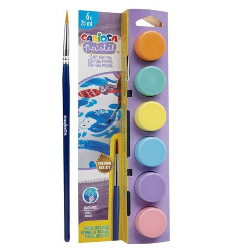 CARIOCA ΤΕΜΠΕΡΕΣ BLISTER 6 Pots x 25ml