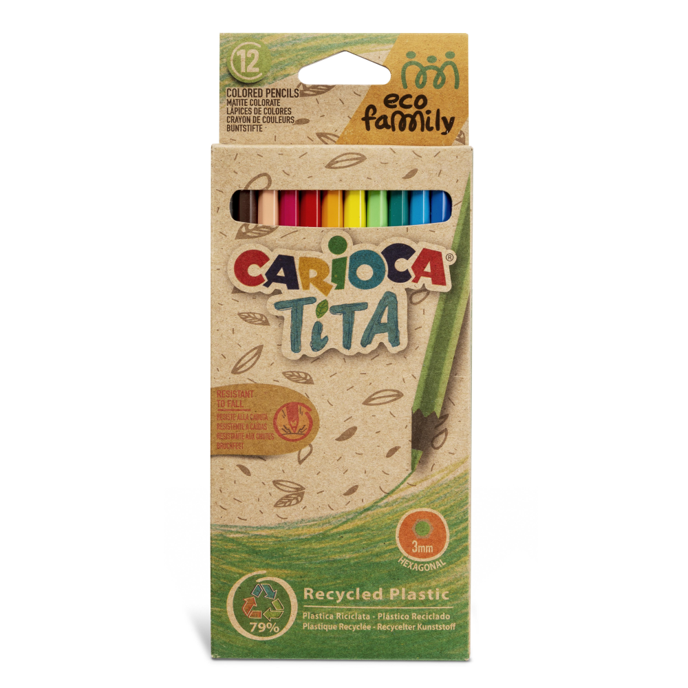 CARIOCA  ΞΥΛΟΜΠΟΓΙΕΣ EcoFamily Tita 12pcs