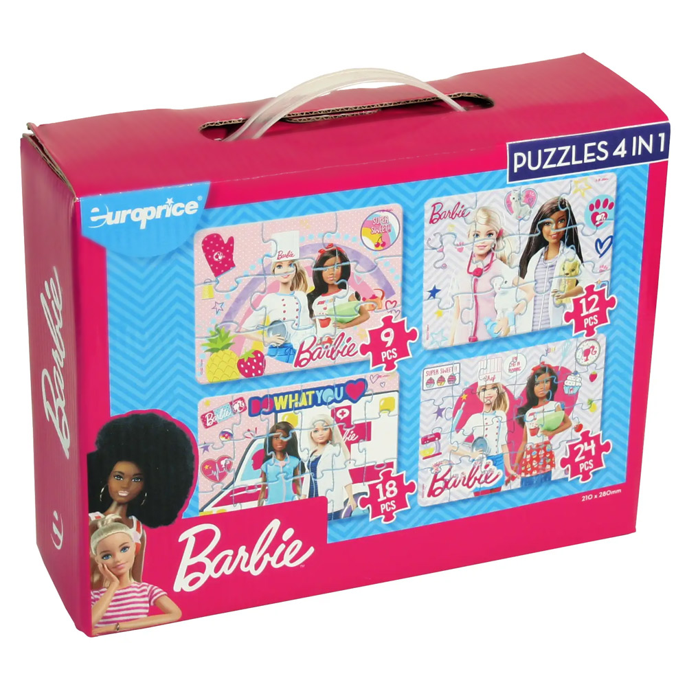 EUROPRICE PUZZLES BARBIE 4 ΣΕ 1 BB8780