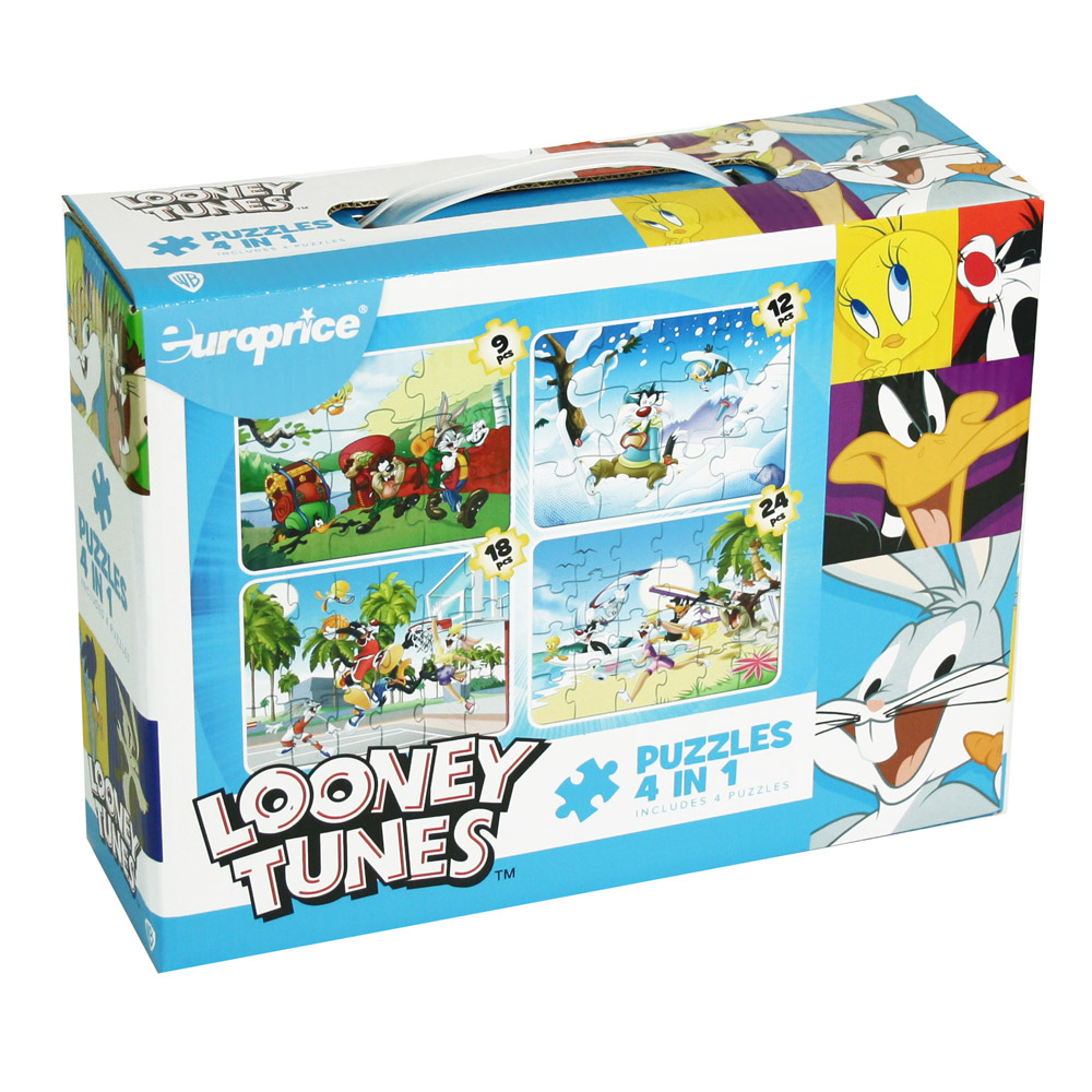 EUROPRICE PUZZLES LOONEY TUNES 4 ΣΕ 1 LT2923